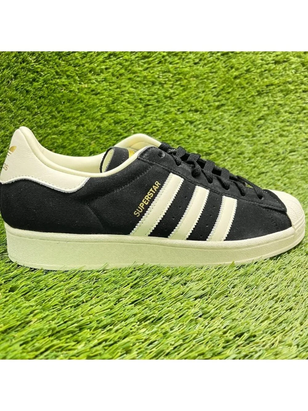 Adidas Originals Superstar Mens Size 10 Black Athletic Running Shoes Sneakers